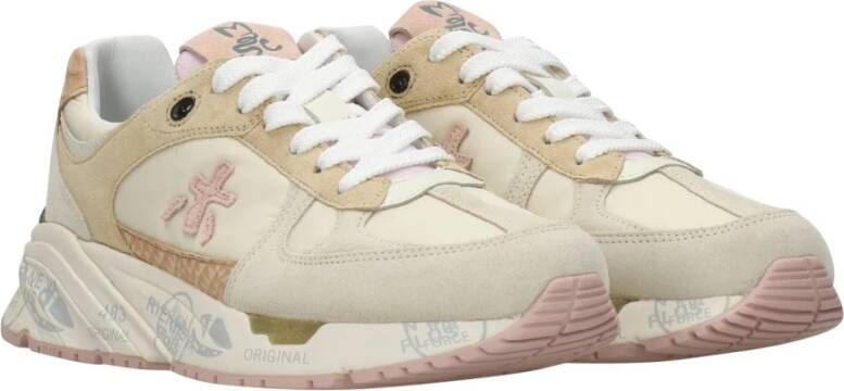PREMIATA Lage Sneakers Dames Mase-d Maat: 40 Materiaal: Suède Kleur: Beige - Foto 6
