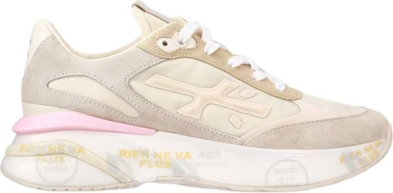 Premiata Stijlvolle Beige Sneakers Multicolor Dames