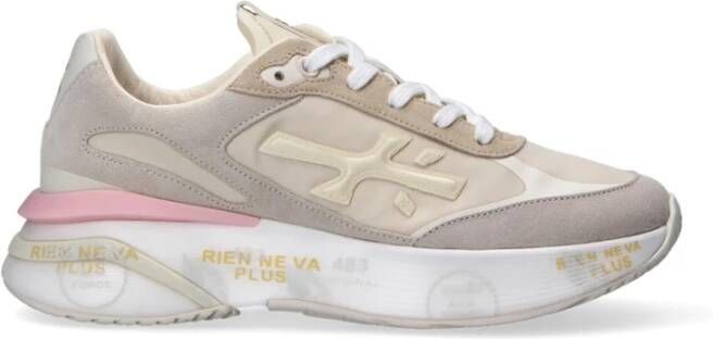 Premiata Stijlvolle Beige Sneakers Multicolor Dames