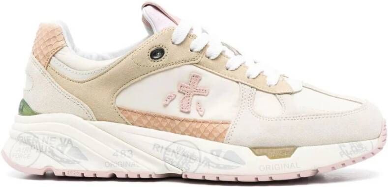 PREMIATA Lage Sneakers Dames Mase-d Maat: 40 Materiaal: Suède Kleur: Beige - Foto 5