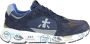 Premiata Blauwe Leren Sneakers met Suede en Nylon Inzetstukken Blue Heren - Thumbnail 1