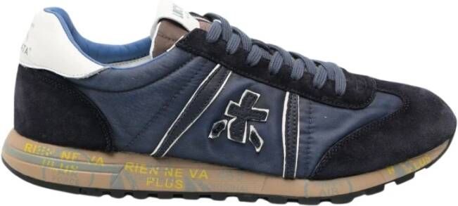 Premiata Lucy Blauw Was Nylon Sneakers Blue Heren