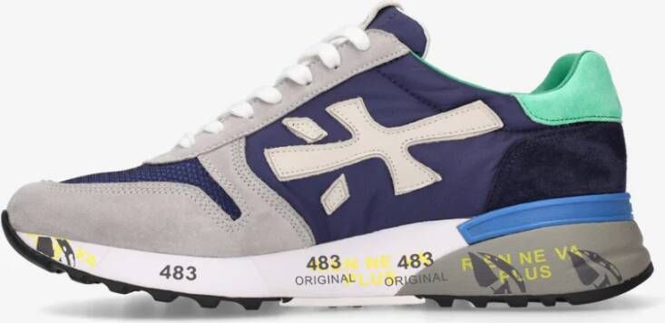 Premiata Leren en stoffen sneakers met rubberen zool Blue Heren - Foto 5