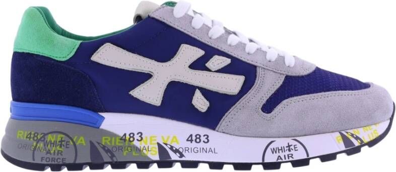 Premiata Leren en stoffen sneakers met rubberen zool Blue Heren - Foto 4