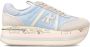 Premiata Beige Leren Sneakers Multicolor Dames - Thumbnail 22