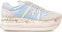 Premiata Beige Leren Sneakers Multicolor Dames - Thumbnail 14