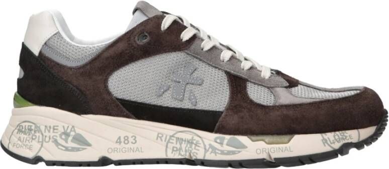 Premiata Donkerbruine Sneakers met Ergonomische en Superlichte Zool Brown Heren