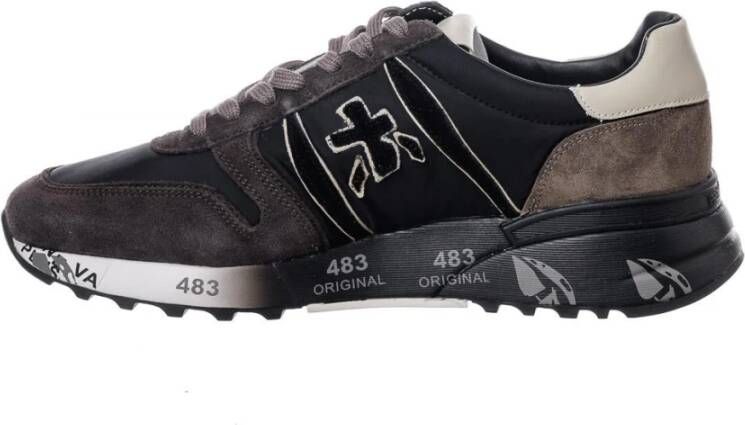 PREMIATA Lage Sneakers Heren Lander Maat: 45 Materiaal: Suède Kleur: Grijs - Foto 6