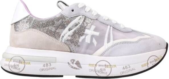 PREMIATA Lage sneakers Dames Cassie Maat: 37 Materiaal: Suède Kleur: Grijs