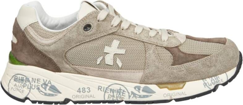PREMIATA Lage Sneakers Heren Mase Maat: 42 Materiaal: Suède Kleur: Groen