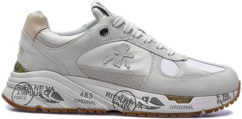 PREMIATA Lage Sneakers Dames Mase-d Maat: 40 Materiaal: Suède Kleur: Wit - Foto 5