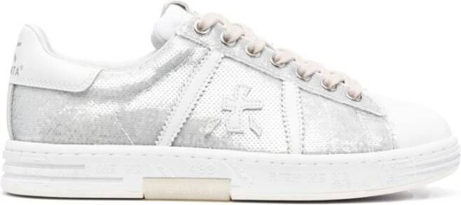 Premiata Tijdloze Unisex Paillet Sneakers Gray Dames