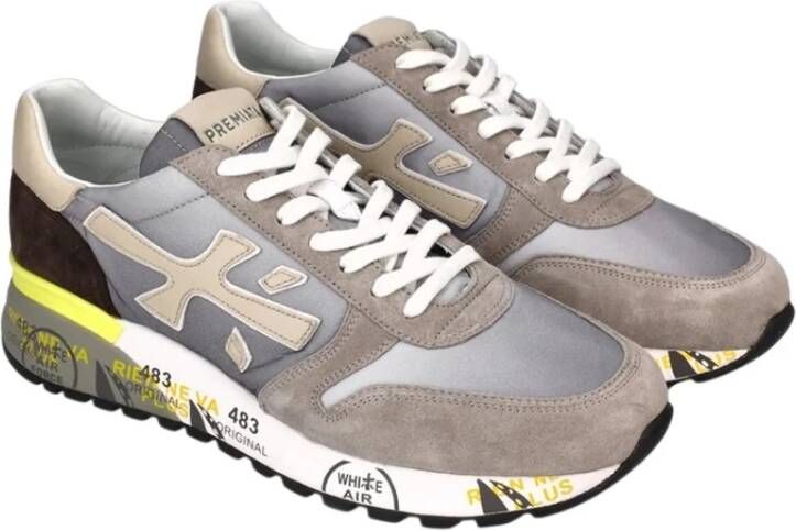 Premiata Grijze Mick Sneakers met Gekleurde Details Multicolor Heren - Foto 5