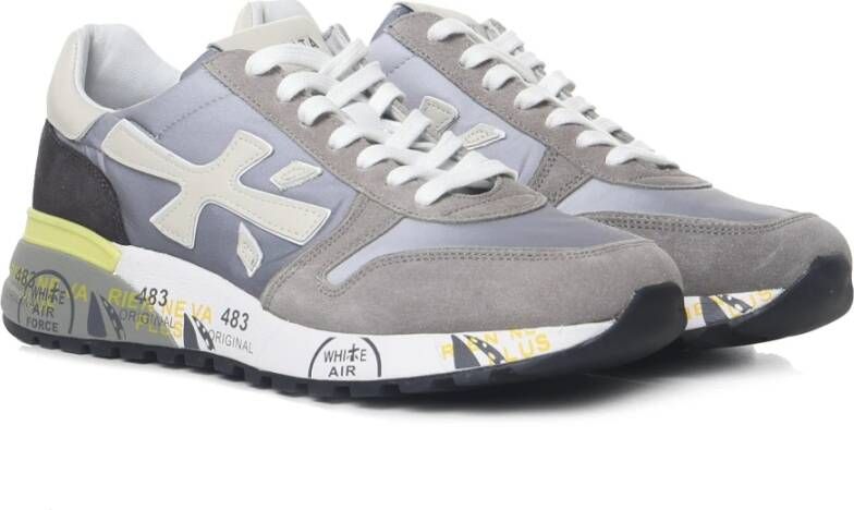Premiata Grijze Mick Sneakers met Gekleurde Details Multicolor Heren - Foto 4