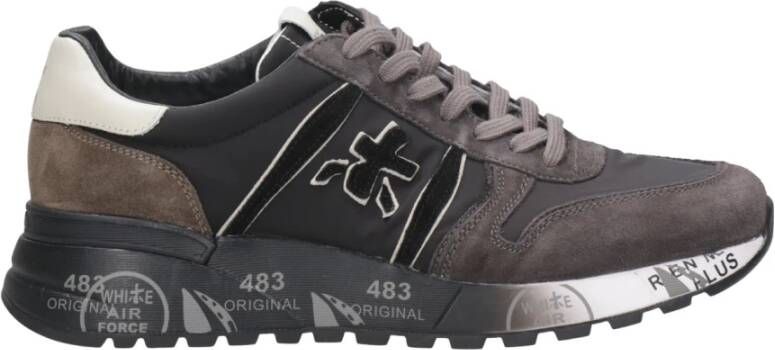 PREMIATA Lage Sneakers Heren Lander Suède Grijs - Foto 14