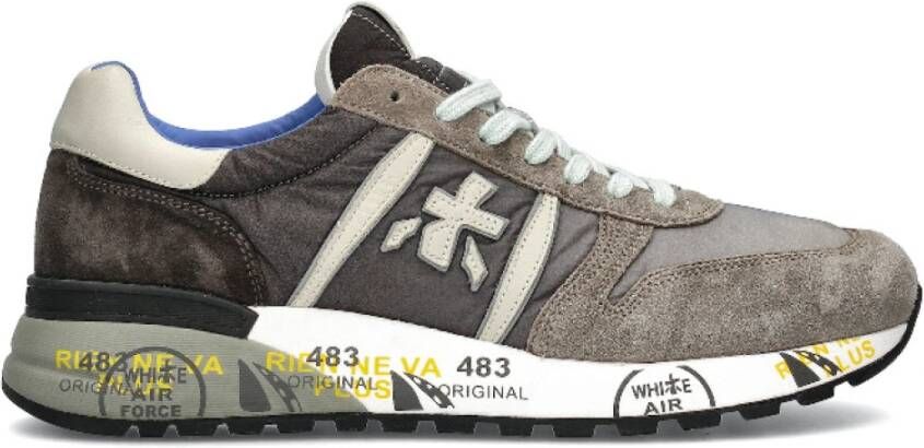 Premiata Grijze Lander Sneakers met Gekleurde Zool Multicolor Heren - Foto 10