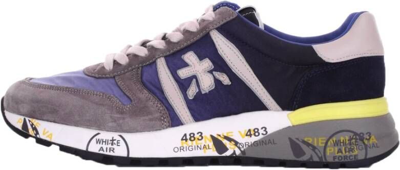 Premiata Grijze Lander Sneakers met Gekleurde Zool Multicolor Heren - Foto 6