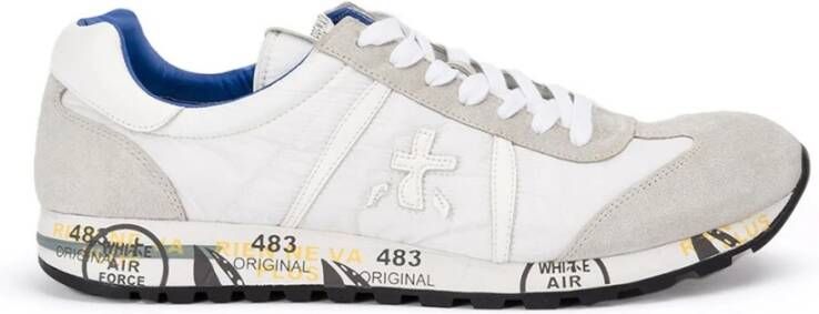 Premiata Heren Sneakers Lucyd 206E van leer en suède White Heren - Foto 7