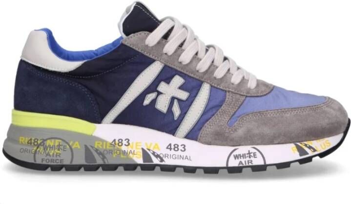 Premiata Grijze Lander Sneakers met Gekleurde Zool Multicolor Heren - Foto 8