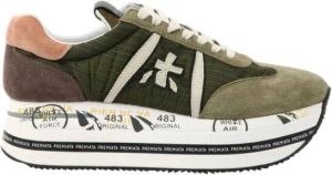 Premiata Beth sneakers met plateauzool Groen
