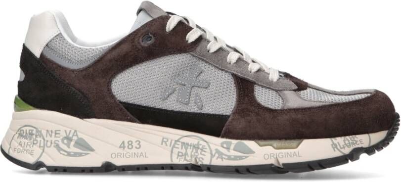 Premiata Donkerbruine Sneakers met Ergonomische en Superlichte Zool Brown Heren