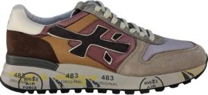 Premiata Beige en Bruin Leren Mick Herensneakers Beige Heren