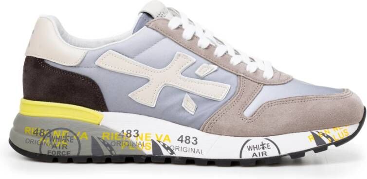Premiata Grijze Mick Sneakers met Gekleurde Details Multicolor Heren - Foto 6