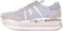 Premiata Beige Leren Sneakers Multicolor Dames - Thumbnail 18