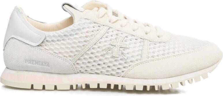 Premiata Contrasterende Hiel Sneakers Gray Dames
