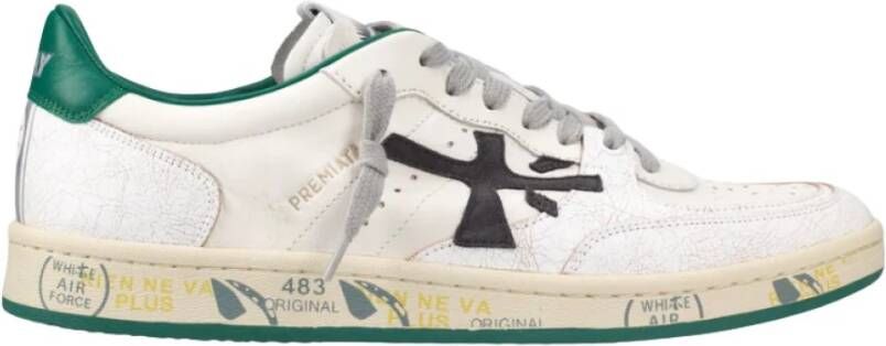 PREMIATA Lage Sneakers Heren Clay Maat: 44 Materiaal: Leer Kleur: Wit