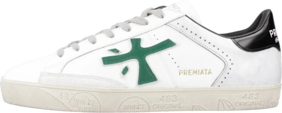 Premiata Witte Sneakers met Ergonomische Zool Multicolor Heren