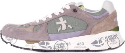 Premiata Groene Sneakers Multicolor Heren