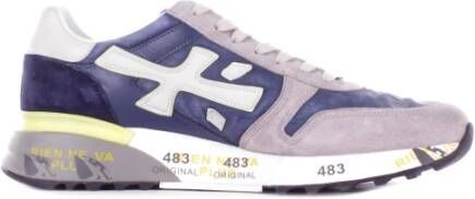 Premiata Blauwe Mick Sneakers met Gekleurde Details Multicolor Heren