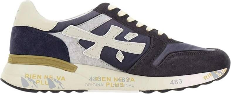 Premiata Blauwe Mick Sneakers met Kwaliteitsmaterialen Multicolor Heren