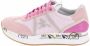 Premiata Geveterde sneakers voor casual glam look Pink Dames - Thumbnail 8