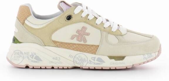 PREMIATA Lage Sneakers Dames Mase-d Maat: 40 Materiaal: Suède Kleur: Beige - Foto 8