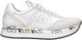 Premiata Conny 5617 Witte Leren en Stoffen Sneakers White - Thumbnail 1