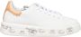 Premiata Witte leren sneakers met logozool White Dames - Thumbnail 14