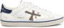 Premiata Vintage Leren Sneakers met Logo Detail White Heren - Thumbnail 13
