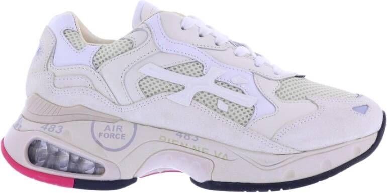 Premiata Leer.37 Sneakers Stijlvol en Duurzaam White