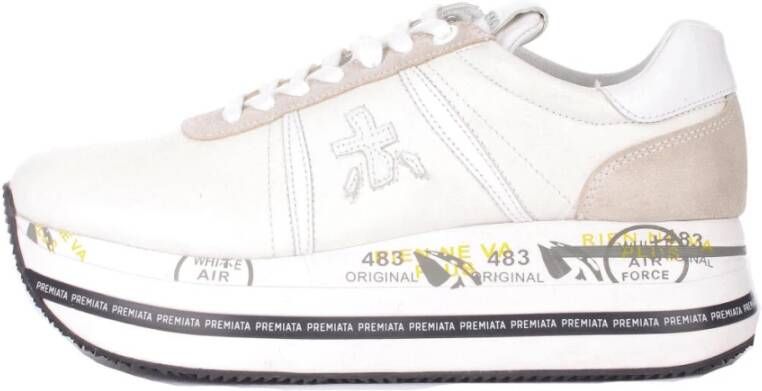 Premiata Beth sneakers met plateauzool Wit - Foto 1