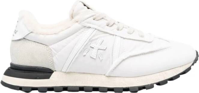 Premiata Shearling lage sneakers voor vrouwen White Dames