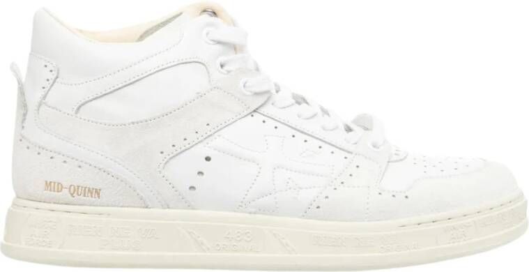 Premiata Witte Sneakers Regular Fit Geschikt voor alle temperaturen 100% leer White Dames