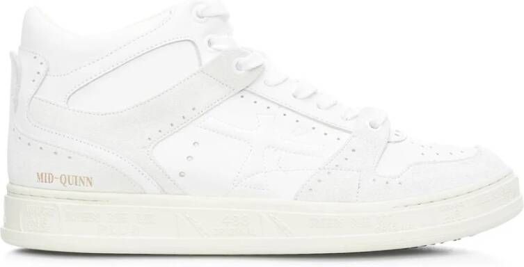 Premiata Witte Sneakers Regular Fit Geschikt voor alle temperaturen 100% leer White Dames