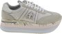 Premiata Suede Logo Sneakers Reguliere Pasvorm Rubberen Zool Beige Dames - Thumbnail 6