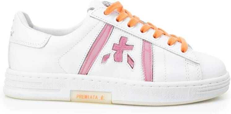 Premiata Sneakers met colourblocking Wit