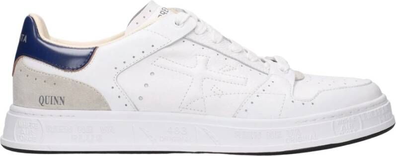 Premiata Couture Sneakers met Brogue-geïnspireerde Gaten White Heren