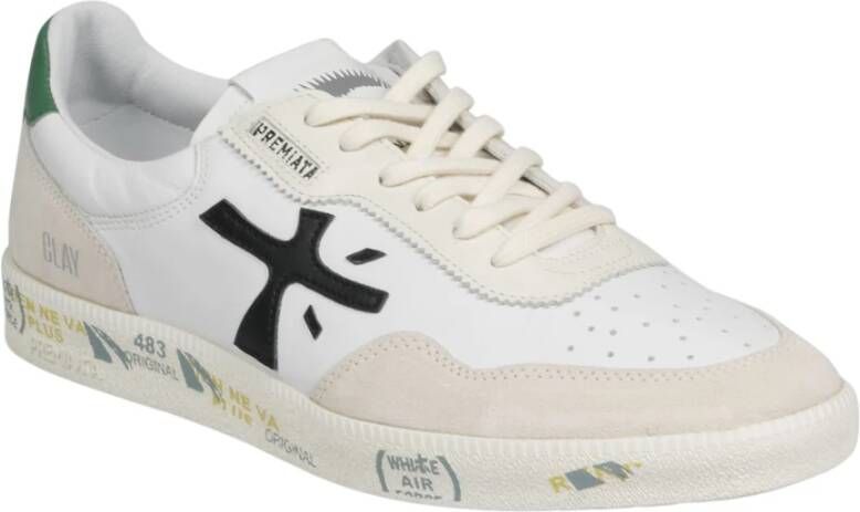 Premiata Klei Basket Sneakers 6775 White Heren