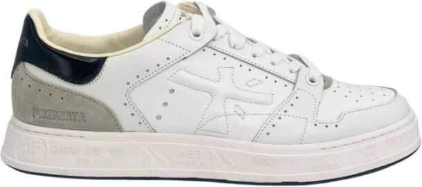 Premiata Couture Sneakers met Brogue-geïnspireerde Gaten White Heren