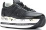 Premiata Zwarte Leren Sneakers met Python Detail Black Dames - Thumbnail 8